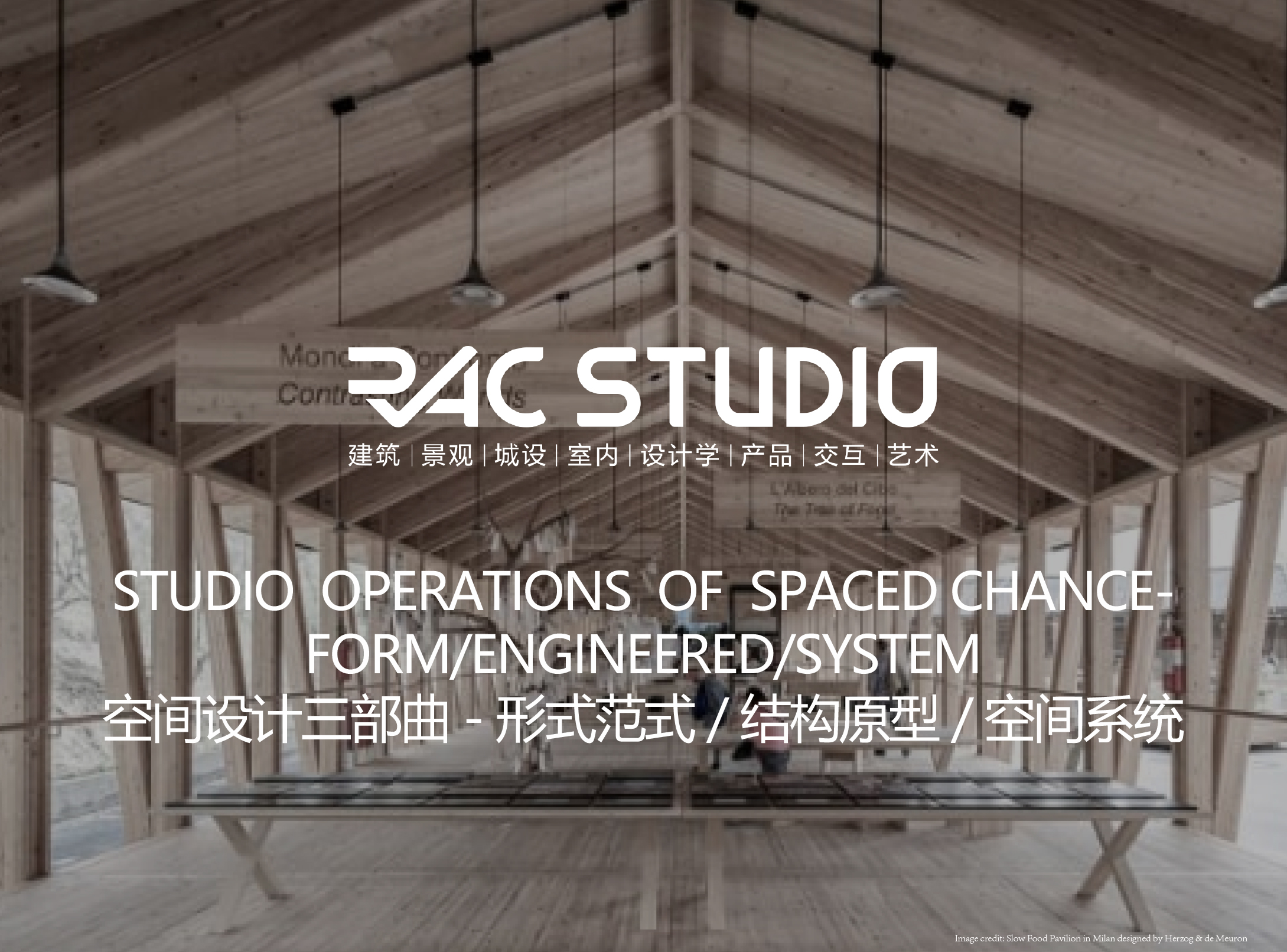 2021STUDIO 空间设计三部曲-形式范式/结构原型/空间系统Operations Of Spaced Chance -Form/Engineered/System