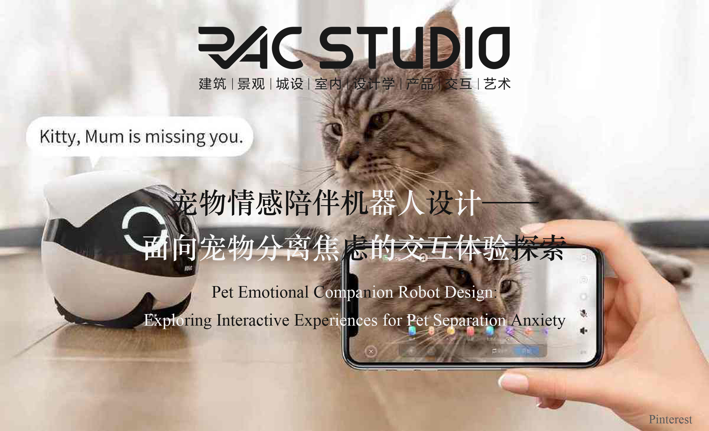 宠物情感陪伴机器人设计——面向宠物分离焦虑的交互体验探索  Pet Emotional Companion Robot Design: Exploring Interactive Experiences for Pet Separation Anxiety