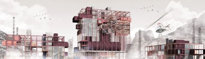 画图教室 | 红棕搭配,打造简单且高级感满满的建筑效果图(附画图素材)